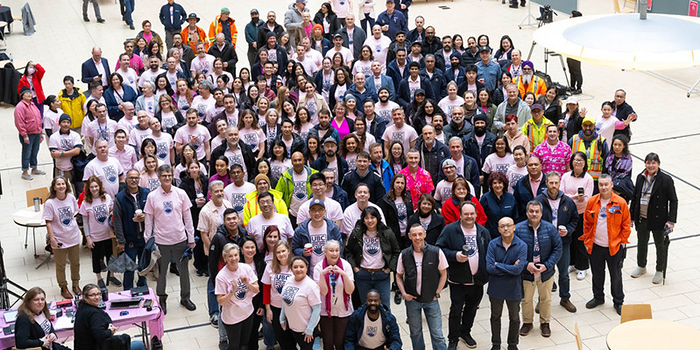 Large crowd of UBC staff