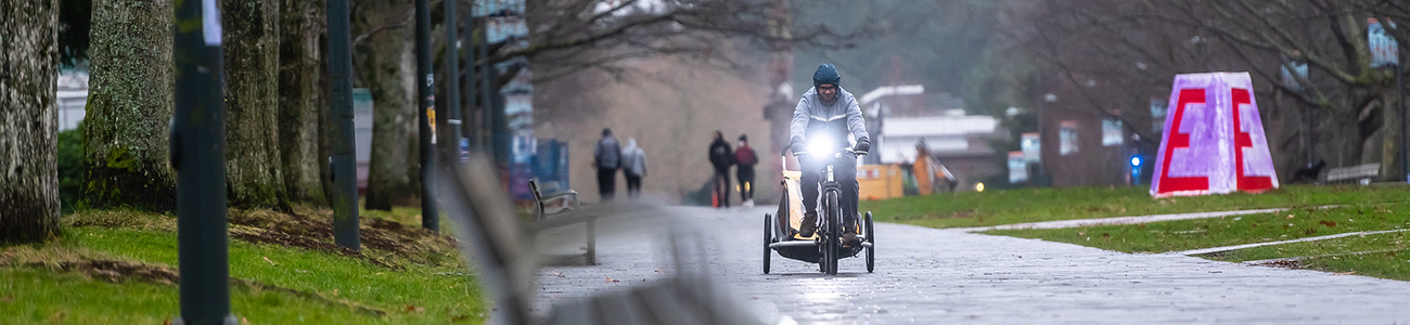 Rain on UBC's Vancouver campus