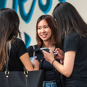 Students in the UBC Life Building