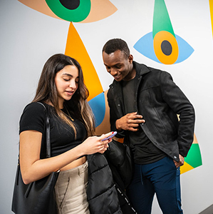 Students in the UBC Life Building