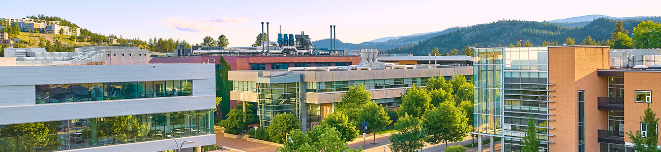 Aerial view of UBC Okanagan campus